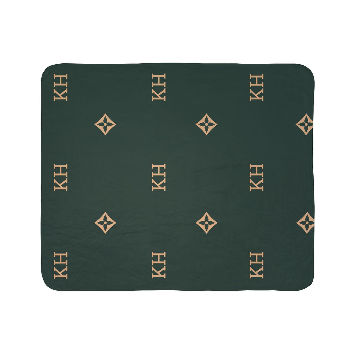 KH Flower Fleece Sherpa Blanket