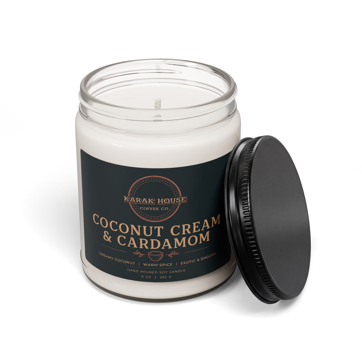 Karak House Coconut Cream & Cardamom Soy Candle, 9oz