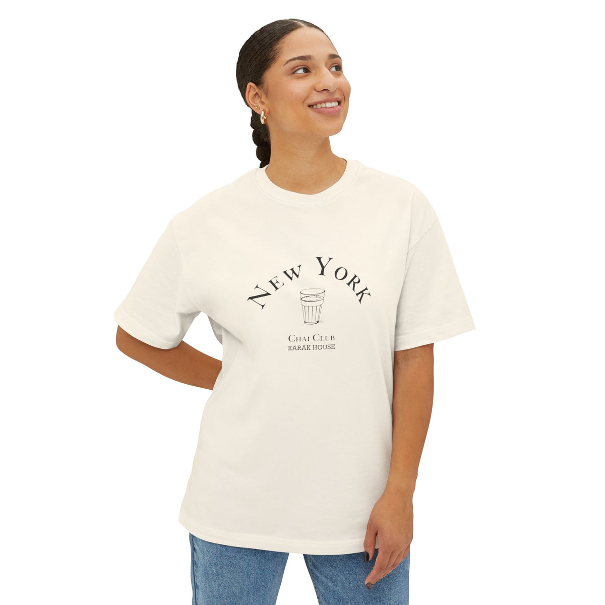 NY Chai Club Unisex Oversized Boxy Tee