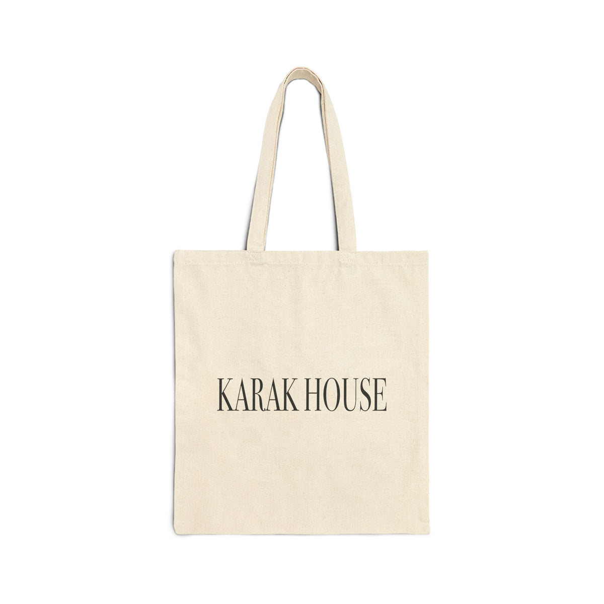 Karak House Letters Cotton Canvas Tote Bag