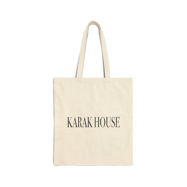 Karak House Letters Cotton Canvas Tote Bag
