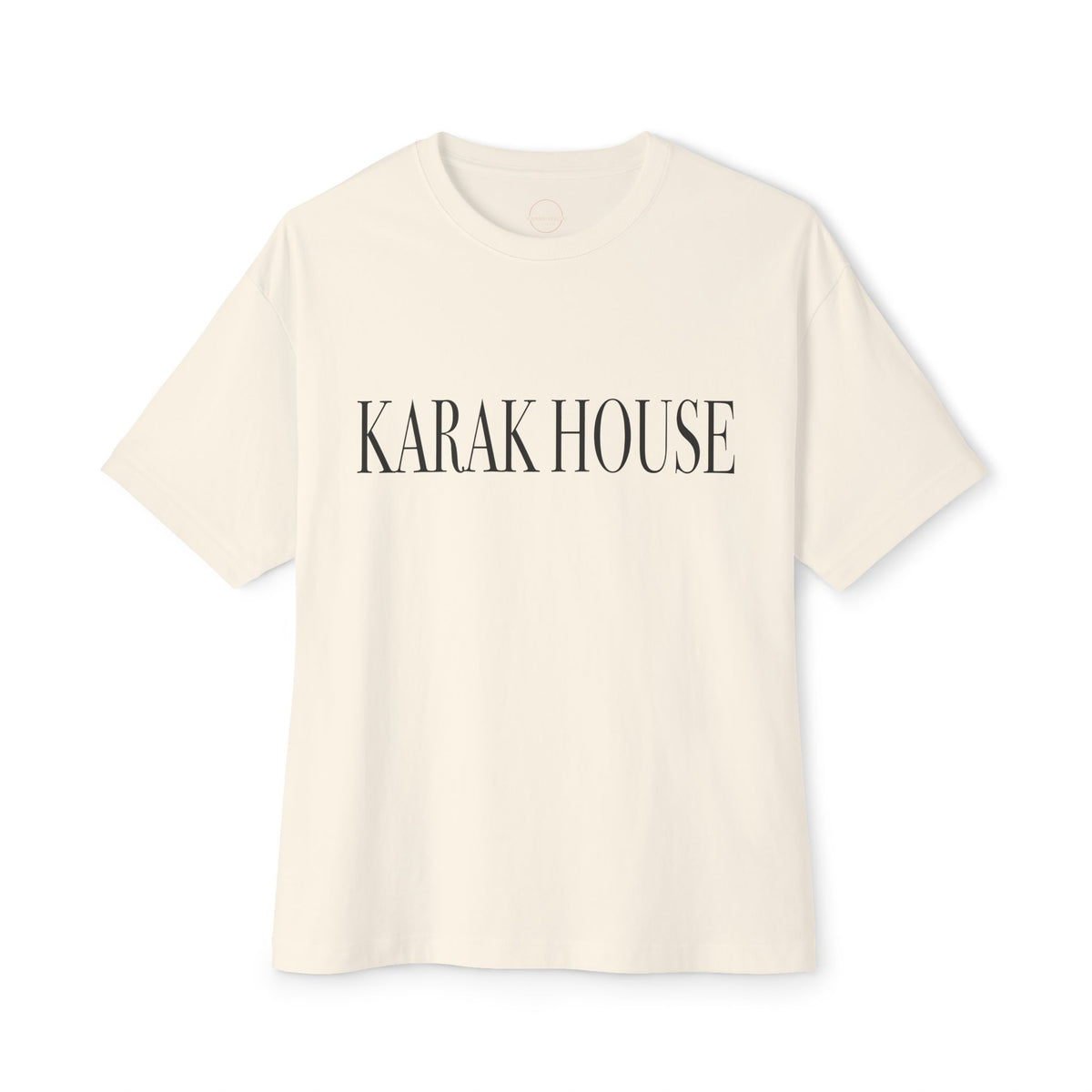 Karak House Letters Unisex Oversized Boxy Tee