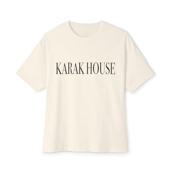 Karak House Letters Unisex Oversized Boxy Tee