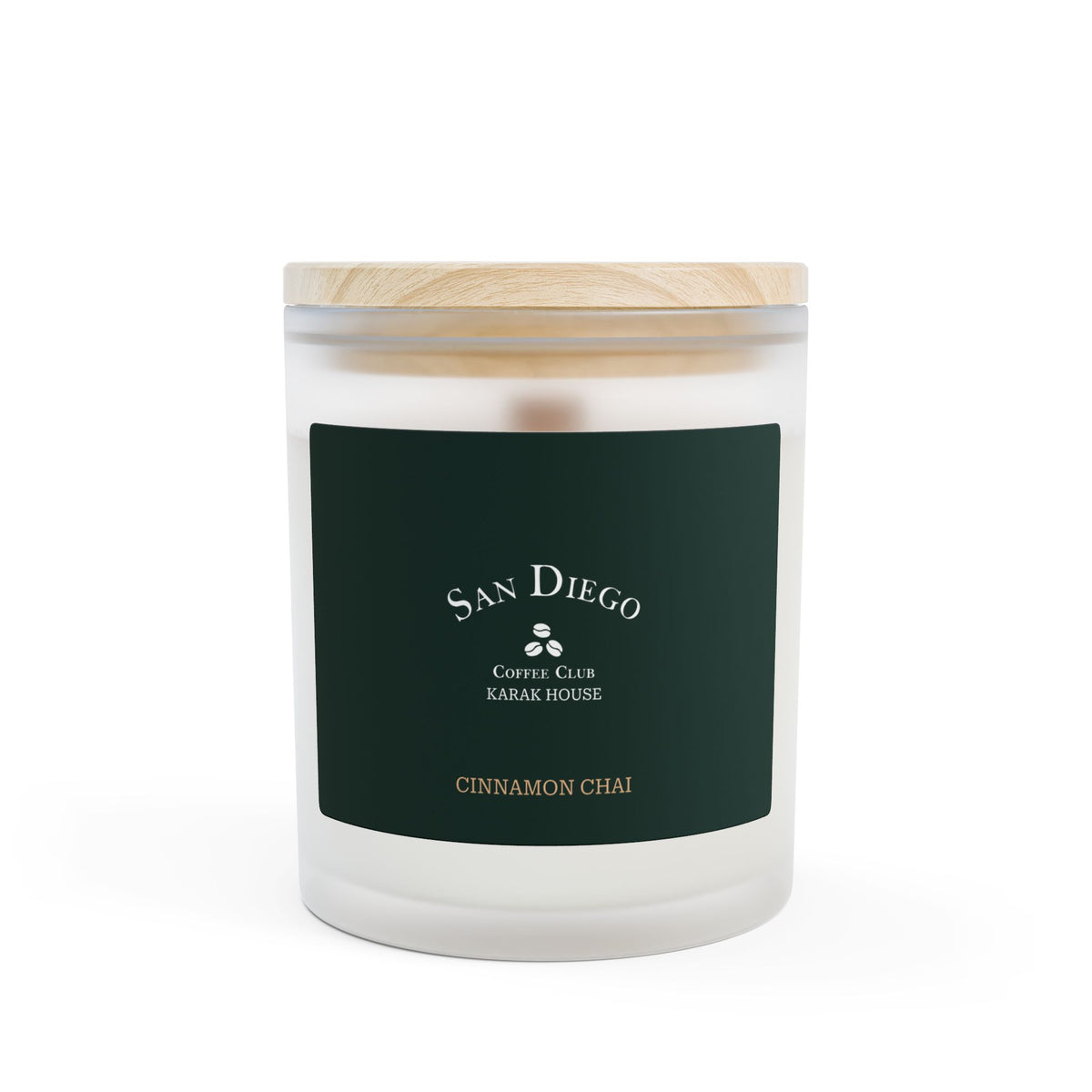 San Diego CC Frosted Glass Candle, 11oz