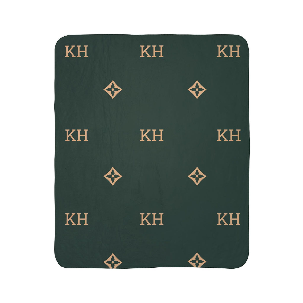 KH Flower Fleece Sherpa Blanket