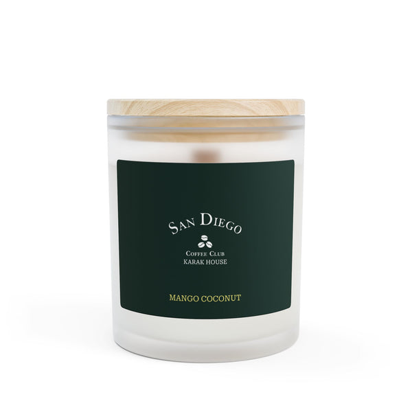 San Diego CC Frosted Glass Candle, 11oz
