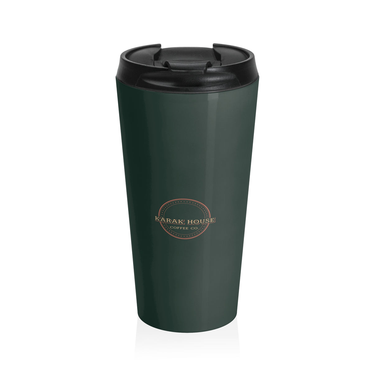 Karak House Logo Stainless Steel Travel Mug - Green