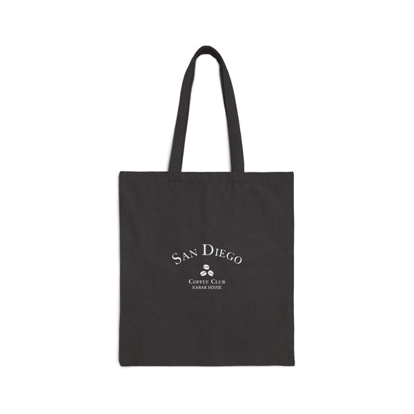 San Diego Karak House Coffee Club Cotton Canvas Tote Bag