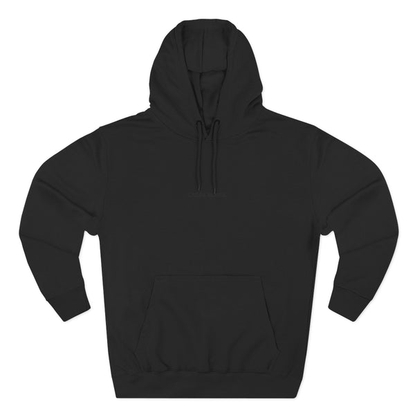 Karak House Text Embroidered Three-Panel Fleece Hoodie