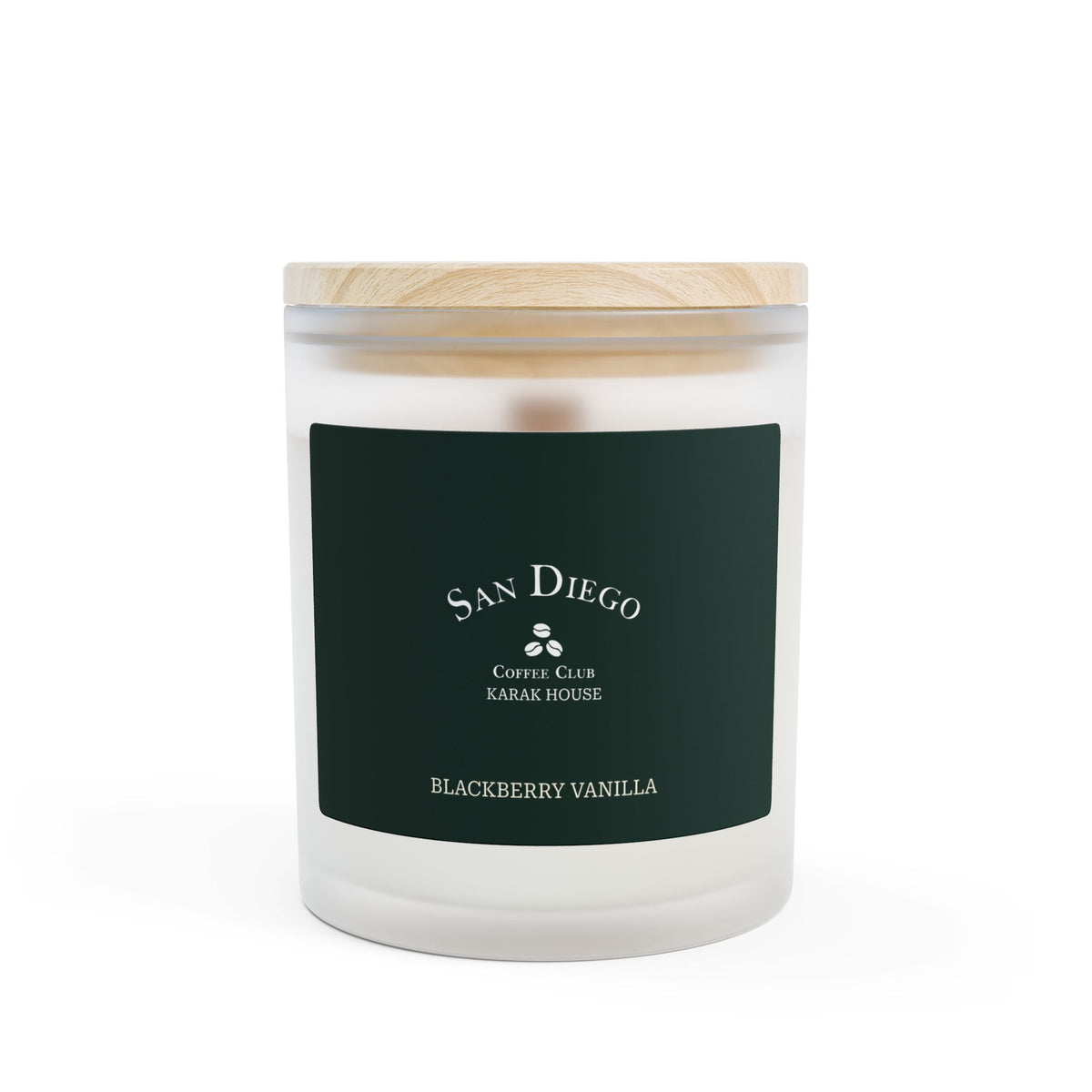 San Diego CC Frosted Glass Candle, 11oz