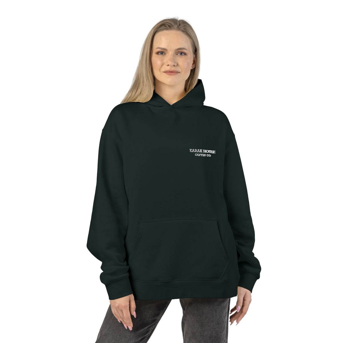 Karak House Monogram Embroidered Relaxed Hoodie